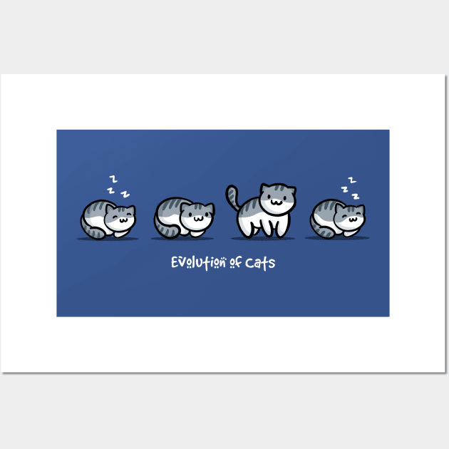 Evolution of Cats Wall Art by fishbiscuit
